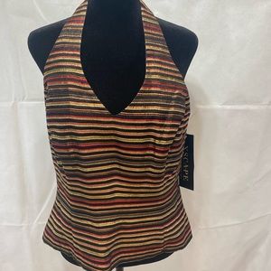 Women Size 16 multi color halter top